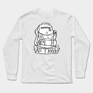 All I Need - Backpack Long Sleeve T-Shirt